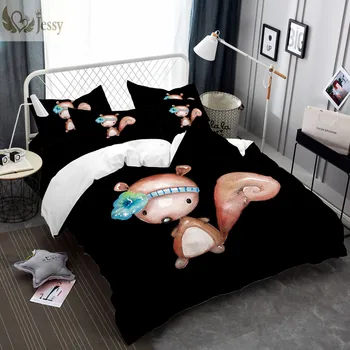 Luxury Customized Black 3Pcs Bedding Set Animal Bed Linen Set Twin Full Queen King Size Bedclothes Duvet Cover Pillowcases 
Luxury Customized Black 3Pcs Bedding Set Animal Bed Linen Set Twin Full Queen King Size Bedclothes Duvet Cover Pillowcases