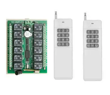 Long Range 433MHZ/315 12V DC 12 Channel Wireless Remote Control Switch Receiver Module For Smart
Long Range 433MHZ/315 12V DC 12 Channel Wireless Remote Control Switch Receiver Module For Smart
