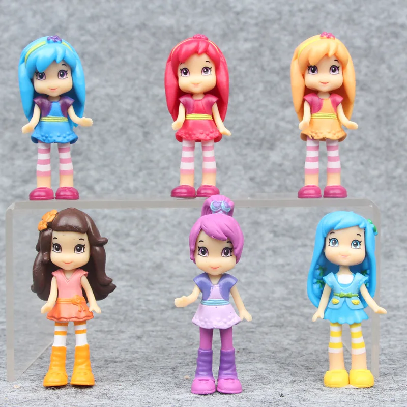 6pcs/set 7cm Strawberry Shortcake Girls Action Figure Toys New Cartoon PVC Princess Dolls Collection for Kids Gift
6pcs/set 7cm Strawberry Shortcake Girls Action Figure Toys New Cartoon PVC Princess Dolls Collection for Kids Gift