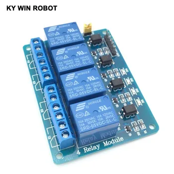 1pcs 4 channel relay module with optocoupler. Relay Output 4 way relay module for arduino
1pcs 4 channel relay module with optocoupler. Relay Output 4 way relay module for arduino