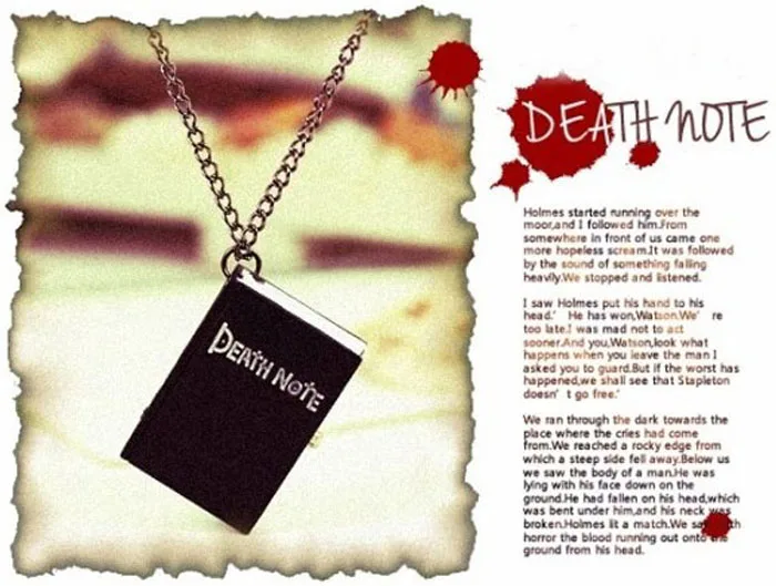Death Note Pendant Letter