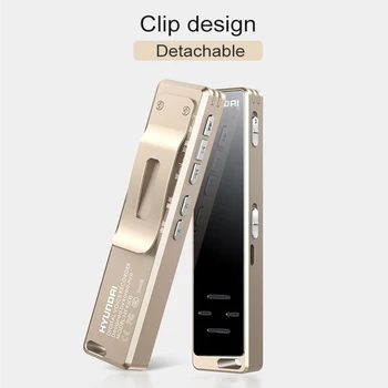 Hyundai K608 Professional Digital Voice Recorder AGC Smart Voice Activated Long Distance Recording HD Noies Reduction Dictaphone
Hyundai K608 Professional Digital Voice Recorder AGC Smart Voice Activated Long Distance Recording HD Noies Reduction Dictaphone