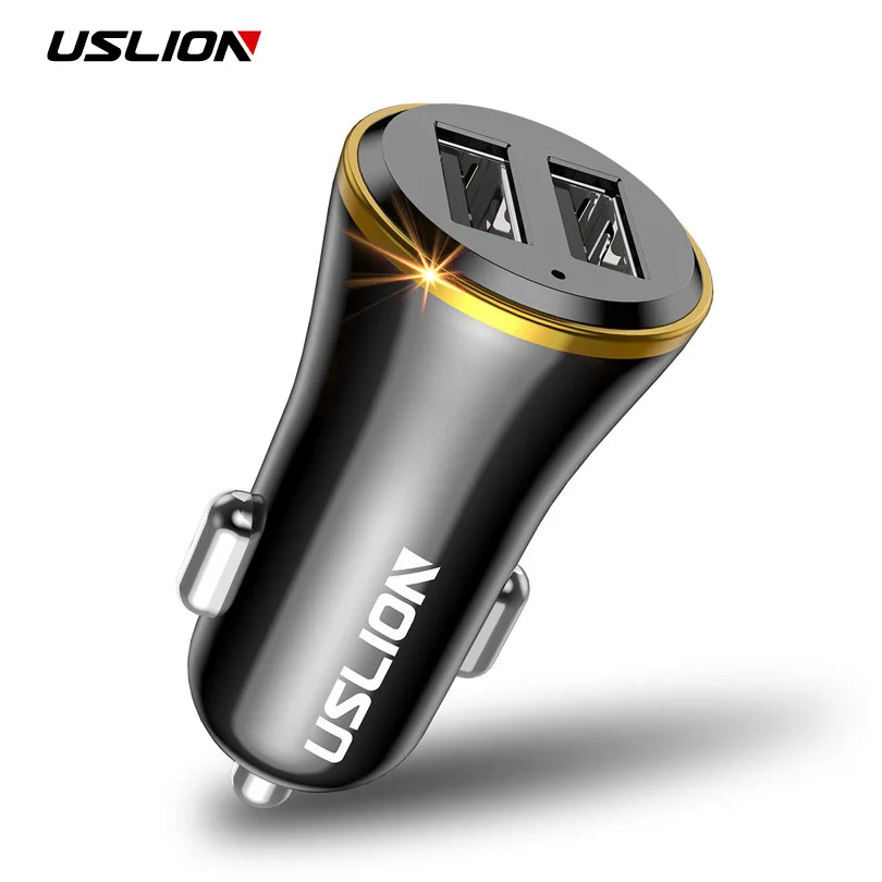 USLION Mini Dual USB Car Charger for Phone 2 Port USB Fast Car-Charger for iPhone 7 XR XS MAX Car Phone Charger Adapter in Car
USLION Mini Dual USB Car Charger for Phone 2 Port USB Fast Car-Charger for iPhone 7 XR XS MAX Car Phone Charger Adapter in Car