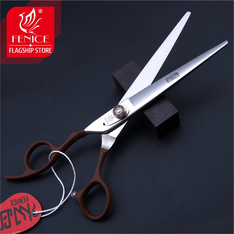 Fenice professional pet grooming scissors left-handed JP440C non-slip handle beauty and comfort Cutting Shears 7.0
Fenice professional pet grooming scissors left-handed JP440C non-slip handle beauty and comfort Cutting Shears 7.0