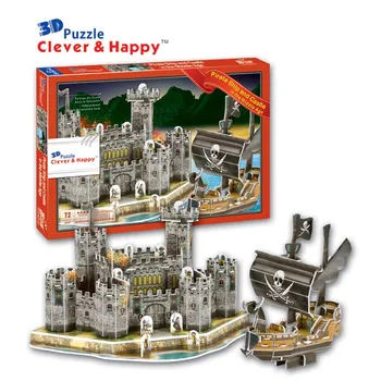 Candice guo! 3D puzzle clever & happy paper model DIY assemble toy Pirate ship boat and castle birthday Christmas gift 1pc
Candice guo! 3D puzzle clever & happy paper model DIY assemble toy Pirate ship boat and castle birthday Christmas gift 1pc