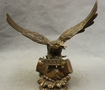 zmrui wholesale factory 11" Chinese Folk Bronze Copper Success Cooperate Lifelike Hawk Eagle Bird Statue 25% off
zmrui wholesale factory 11" Chinese Folk Bronze Copper Success Cooperate Lifelike Hawk Eagle Bird Statue 25% off