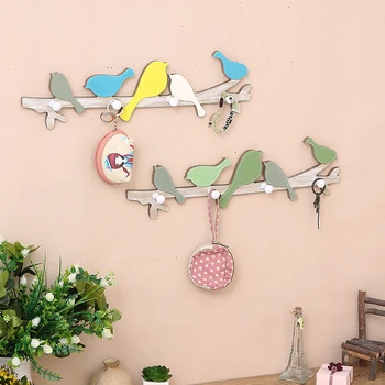 Creative Colorful bird wood shelf clothes cat storage rack key holder wall hanging organizer home decor
Creative Colorful bird wood shelf clothes cat storage rack key holder wall hanging organizer home decor
