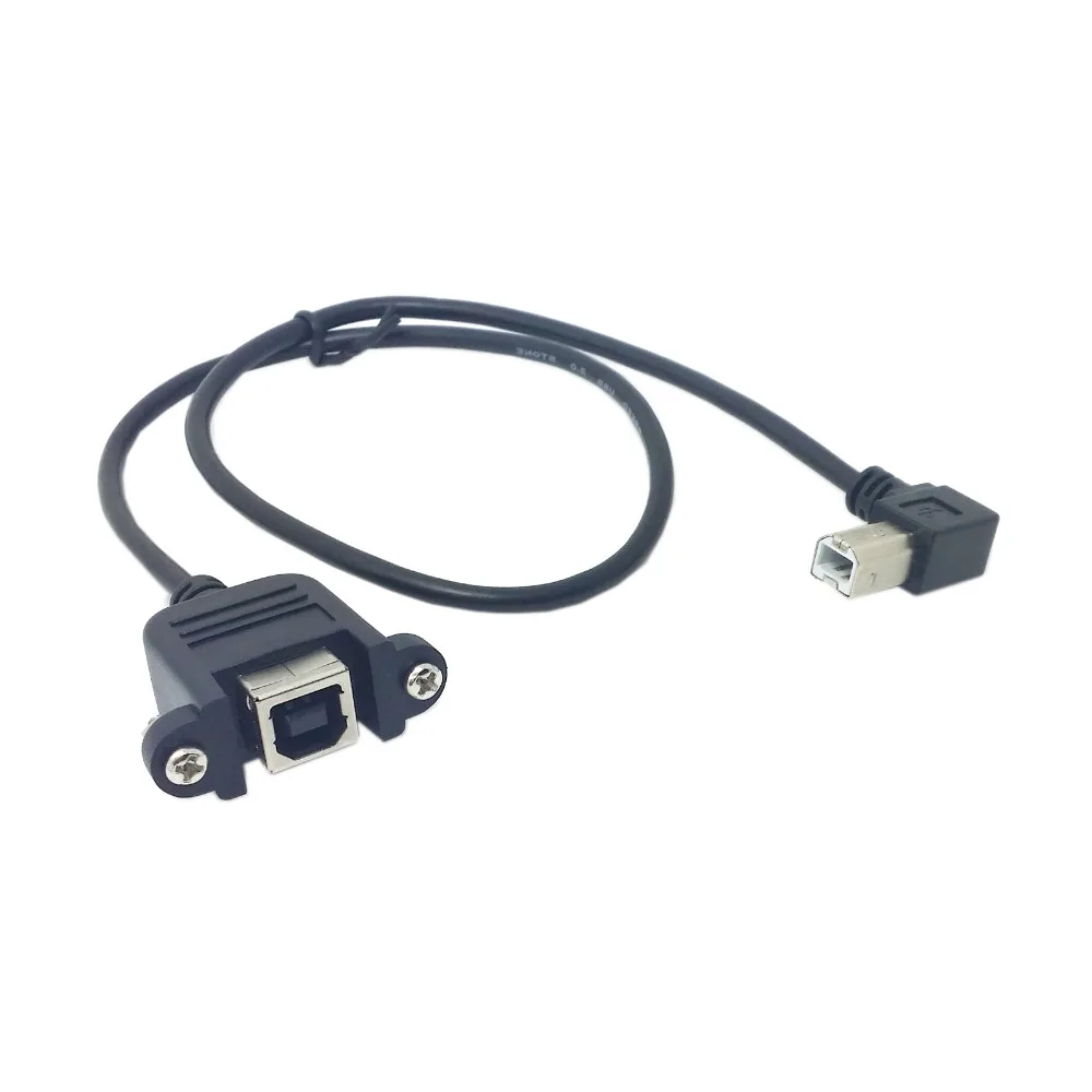 CYDZ 90 Degree Left Angled USB B Type Male to Female extension cable with screws for Panel Mount 50cm
CYDZ 90 Degree Left Angled USB B Type Male to Female extension cable with screws for Panel Mount 50cm