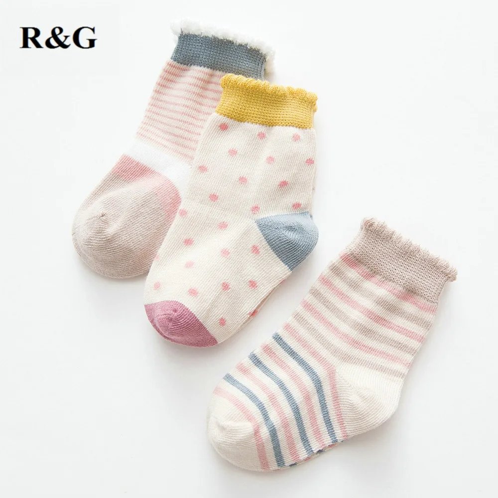 3 pairs/lot baby socks soft cotton dot striped socks for babys infant newborn toddlers Hand-stitched head spring 2019-Y057 
3 pairs/lot baby socks soft cotton dot striped socks for babys infant newborn toddlers Hand-stitched head spring 2019-Y057