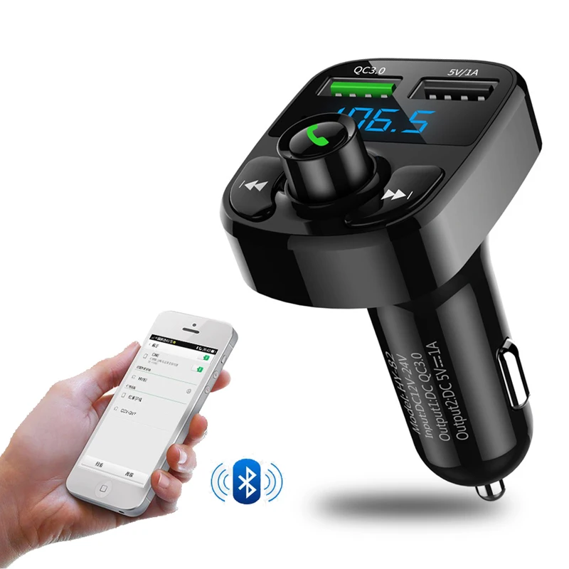 Bluetooth Car MP3 Player with USB Charger Car Aux Modulator Handsfree Cat Kit FM Transmitter 3.1A Dual USB Charger U-disk Player
Bluetooth Car MP3 Player with USB Charger Car Aux Modulator Handsfree Cat Kit FM Transmitter 3.1A Dual USB Charger U-disk Player
