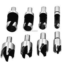 4x Standard Plug Cutters Wood Plug Cutter Dowel Maker & 4x Four-Tooth Chamfered Cutters Counter-Bored Holes 5/8" 1/2" 3/8" 1/4"
4x Standard Plug Cutters Wood Plug Cutter Dowel Maker & 4x Four-Tooth Chamfered Cutters Counter-Bored Holes 5/8" 1/2" 3/8" 1/4"