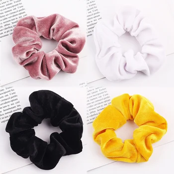 36 Colors Velvet Scrunchie Elastic Hair Rubber Bands For Women Girls Hair Accessories Ponytail Holder Hair Ring Jewelry Headwear