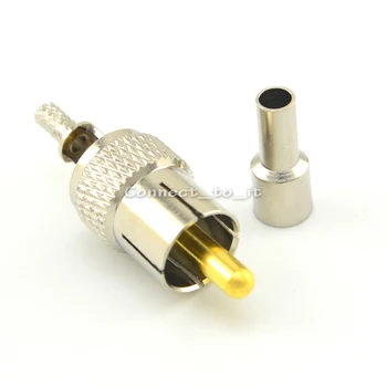10 Pieces RCA Adapter RCA Plug Male for 1.5mm Cable Soldering Nickel Plating Connector
10 Pieces RCA Adapter RCA Plug Male for 1.5mm Cable Soldering Nickel Plating Connector