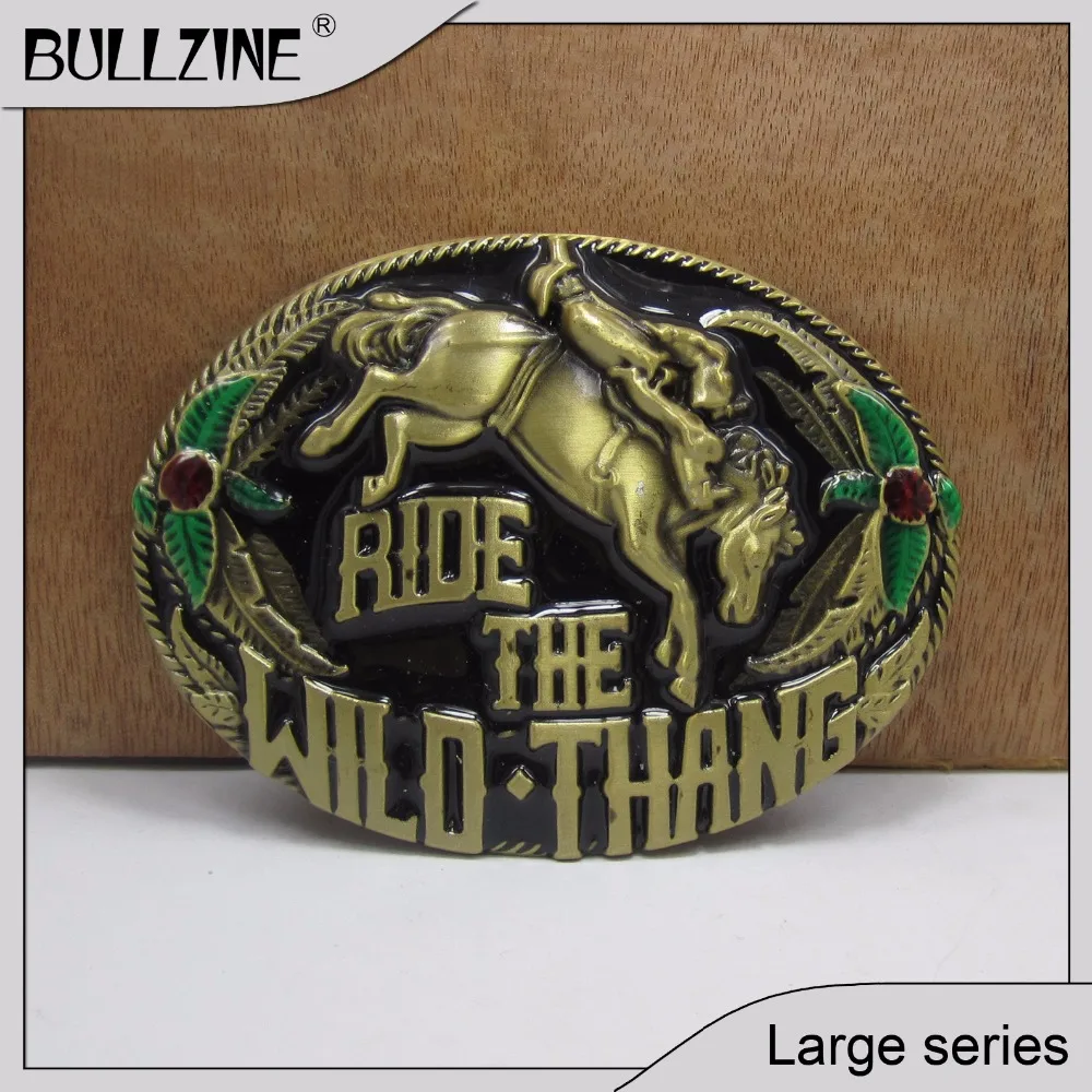 The Bullzine Rodeo belt buckle with antique brass finish FP-02628-1 suitable for 4cm width belt
The Bullzine Rodeo belt buckle with antique brass finish FP-02628-1 suitable for 4cm width belt