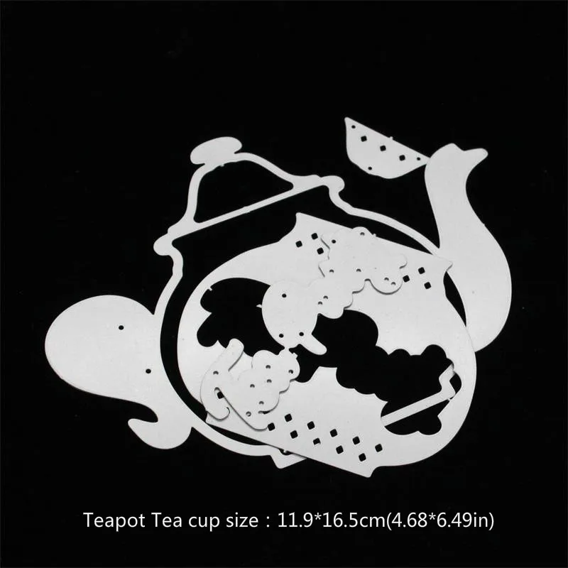 Чайный горшок YPP CRAFT чайная чашка металлические режущие штампы для рукоделия