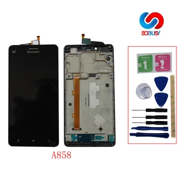 A858 TESTED Original 5.0'' LCD Display For Lenovo A858 A858T LCD Touch Screen Panel Digitizer Tela Pantalla Replacement Parts
A858 TESTED Original 5.0'' LCD Display For Lenovo A858 A858T LCD Touch Screen Panel Digitizer Tela Pantalla Replacement Parts