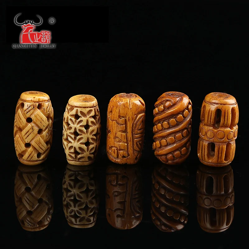 3PCS yak bone bead hand-chain necklace DIY scatter beads Handmade Carved Retro Fabric beads 27mmX14mm Tibetan style hole 1.5mm
3PCS yak bone bead hand-chain necklace DIY scatter beads Handmade Carved Retro Fabric beads 27mmX14mm Tibetan style hole 1.5mm