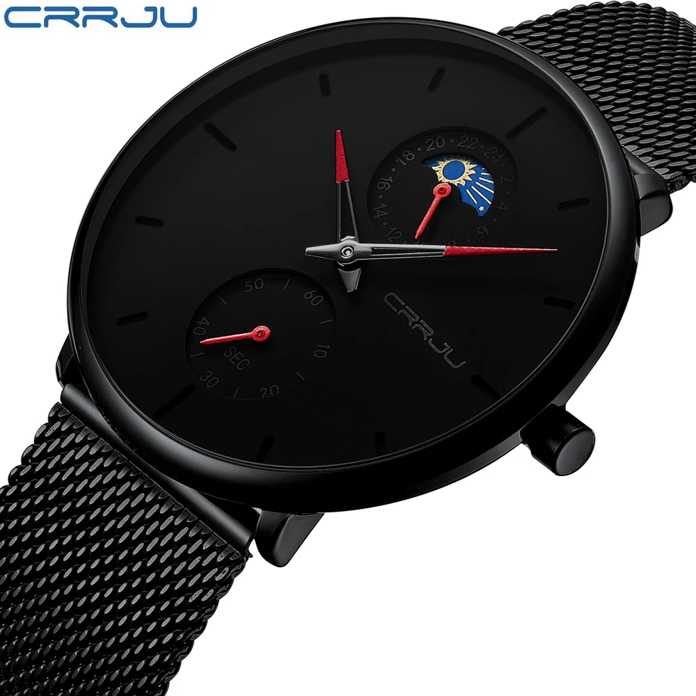 CRRJU Mens Sports Watches Top Luxury Brand Men Fashion Casual Quartz 24 Hours Wrist Watch Man Military Waterproof Clock
CRRJU Mens Sports Watches Top Luxury Brand Men Fashion Casual Quartz 24 Hours Wrist Watch Man Military Waterproof Clock