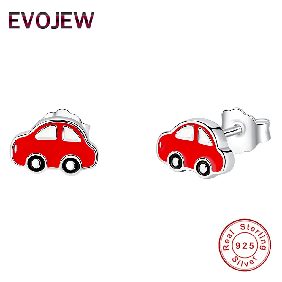 EVOJEW 2019 New Fashion Lovely 925 Sterling Silver Stud Earrings for Kids Red Enamel Car Small Earrings for Child Jewelry Gift
EVOJEW 2019 New Fashion Lovely 925 Sterling Silver Stud Earrings for Kids Red Enamel Car Small Earrings for Child Jewelry Gift