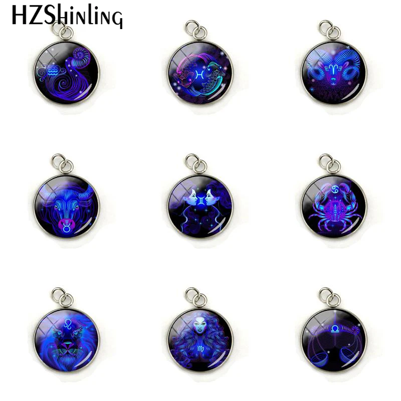 12 Zodiac Symbol Leo Virgo Jewelry Charm Glass Cabochon Zodiac Sign Round Stainless Steel Plated Pendant Accessories Gift
12 Zodiac Symbol Leo Virgo Jewelry Charm Glass Cabochon Zodiac Sign Round Stainless Steel Plated Pendant Accessories Gift