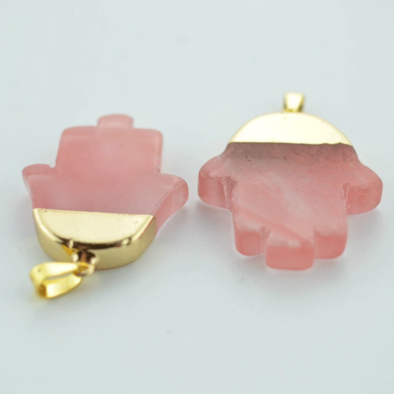 Arabic Transparent pink crystal Hamsa Hand Pendant Fatima Hand Women natural stone Jewelry Diy jewelry making necklace
Arabic Transparent pink crystal Hamsa Hand Pendant Fatima Hand Women natural stone Jewelry Diy jewelry making necklace