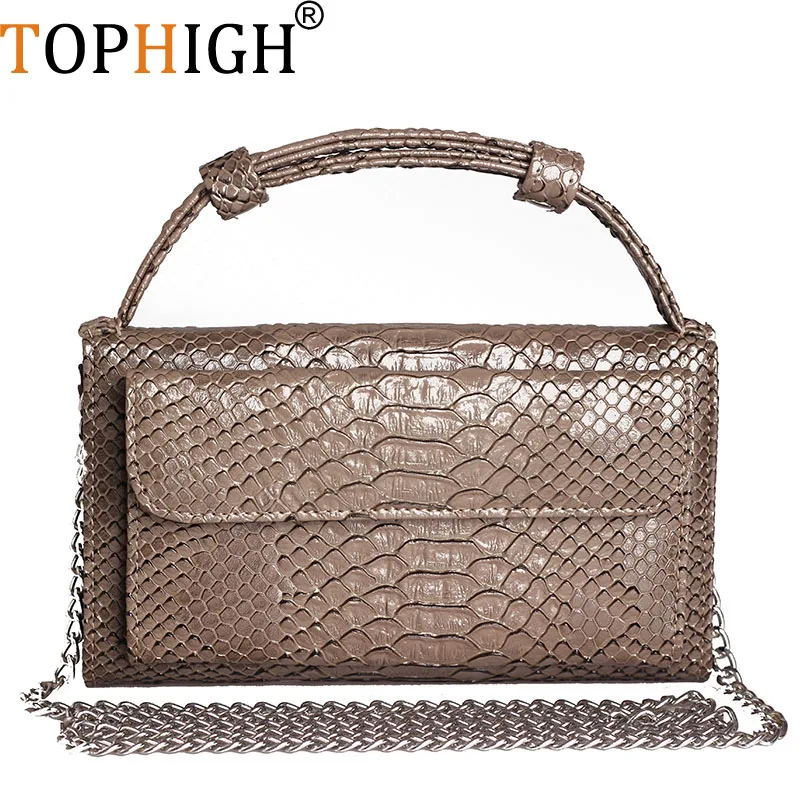 TOPHIGH Luxury Genuine Leather Women Handbags Designer Brand Fashion Style Snake Tote Messenger Bags New Chain Shoulder Bag
TOPHIGH Luxury Genuine Leather Women Handbags Designer Brand Fashion Style Snake Tote Messenger Bags New Chain Shoulder Bag