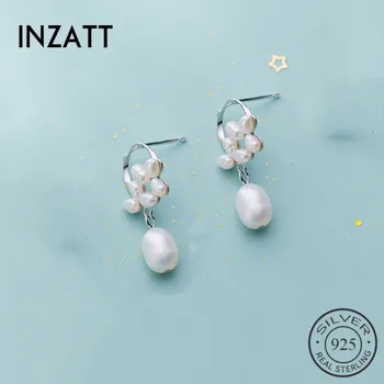 INZATT Real 925 Sterling Silve Pearl Pendant Stud Earrings For Elegant Women Wedding Exquisite Fine Jewelry 2019 Accessories
INZATT Real 925 Sterling Silve Pearl Pendant Stud Earrings For Elegant Women Wedding Exquisite Fine Jewelry 2019 Accessories