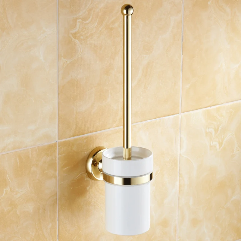 Gold Polished Toilet Brush Rack Luxury Simple Solid Brass Wall Mounted Bathroom Toilet Brush Holder Bathroom Accessories LG04
Gold Polished Toilet Brush Rack Luxury Simple Solid Brass Wall Mounted Bathroom Toilet Brush Holder Bathroom Accessories LG04