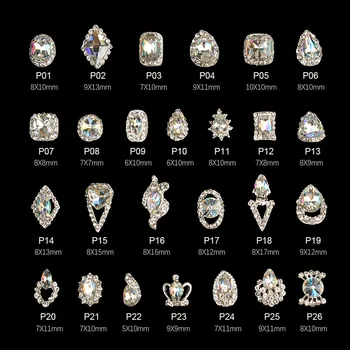 26 Designs Glass Crystal Colorful AB Rhinestones Gems Alloy Metal 3D Tips DIY jewelry Accessories Nail Art Decor Tools Manicure
26 Designs Glass Crystal Colorful AB Rhinestones Gems Alloy Metal 3D Tips DIY jewelry Accessories Nail Art Decor Tools Manicure