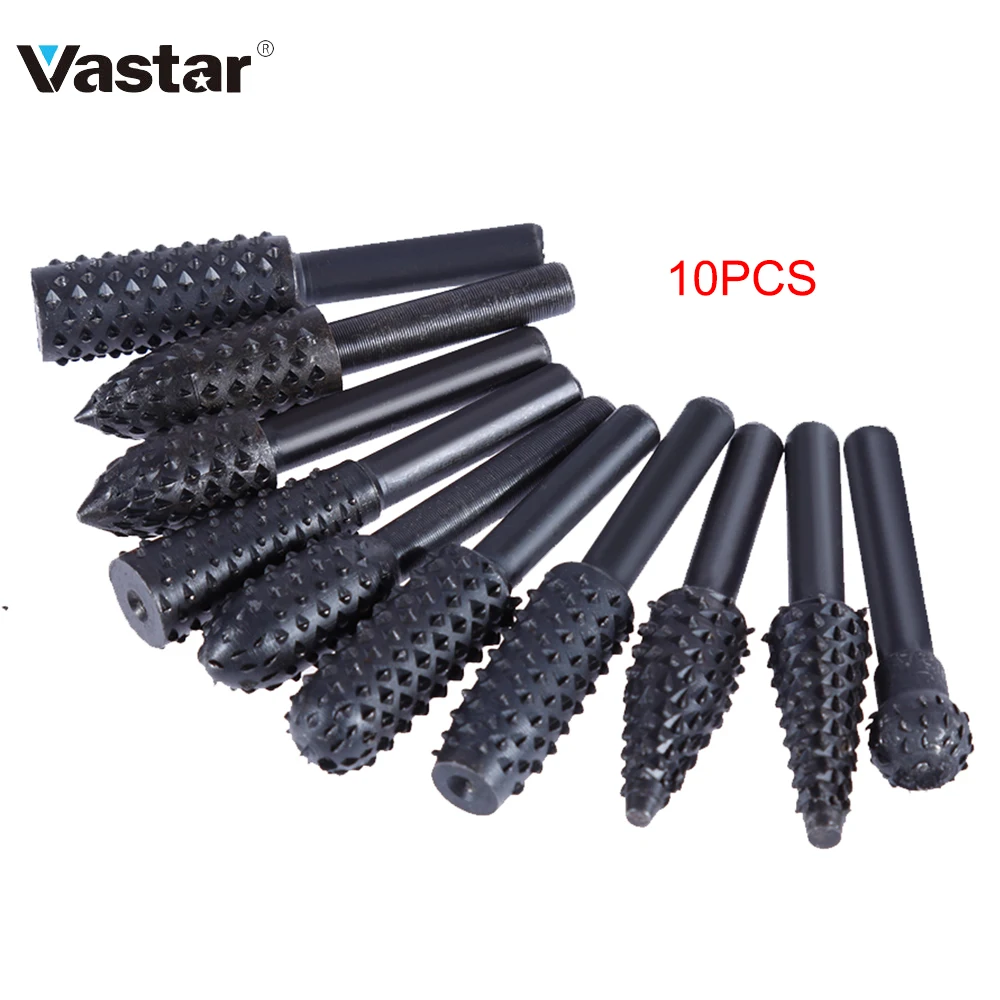 Vastar 10pcs Steel Rotary File Shank Rotary Craft Files Rasp Burrs Wood Bits Grinding Power Hand Tool for Woodworking Wood Work
Vastar 10pcs Steel Rotary File Shank Rotary Craft Files Rasp Burrs Wood Bits Grinding Power Hand Tool for Woodworking Wood Work