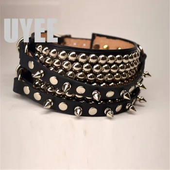 UYEE Fashion Sexy PU Leather Punk Chokers With Rivets Necklace Belt Goth Collar Harajuku O-Round Button Club Party Goth LN-056
UYEE Fashion Sexy PU Leather Punk Chokers With Rivets Necklace Belt Goth Collar Harajuku O-Round Button Club Party Goth LN-056