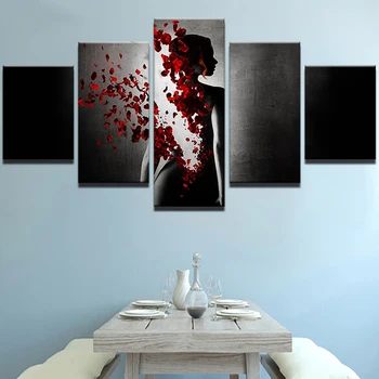 A sexy girl canvas paintings 5 panels figure paintings poster printer of home decoration
A sexy girl canvas paintings 5 panels figure paintings poster printer of home decoration