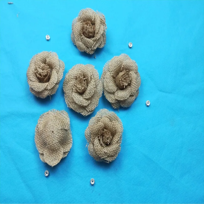 6pcs Hessian Burlap Flowers for Crafts Rustic Wedding Decoration Gift Packing 4.5cm AA6987
6pcs Hessian Burlap Flowers for Crafts Rustic Wedding Decoration Gift Packing 4.5cm AA6987