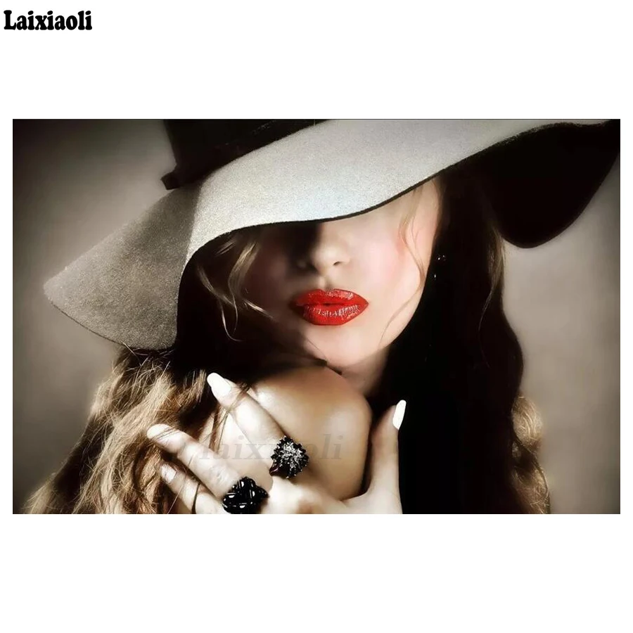 New Diy diamond painting kit 5D girl handmake decorative painting cross stitch embroidery beadwork Woman Wearing Hat mosaic art
New Diy diamond painting kit 5D girl handmake decorative painting cross stitch embroidery beadwork Woman Wearing Hat mosaic art