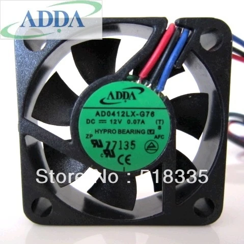 

FOR ADDA AD0412LX-G76 40*40*10mm 4cm 40mm 4010 DC 12V 0.07A Hypro Bearing Fan Cooling Fan server Fan