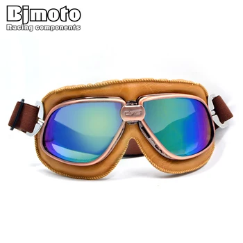 Bjmoto Retro Vintage Helmet Glasses Motorcycle Flying Eyewear Cafe Racer Riding Goggles sport Racing Helmet Glasses For Harley
Bjmoto Retro Vintage Helmet Glasses Motorcycle Flying Eyewear Cafe Racer Riding Goggles sport Racing Helmet Glasses For Harley