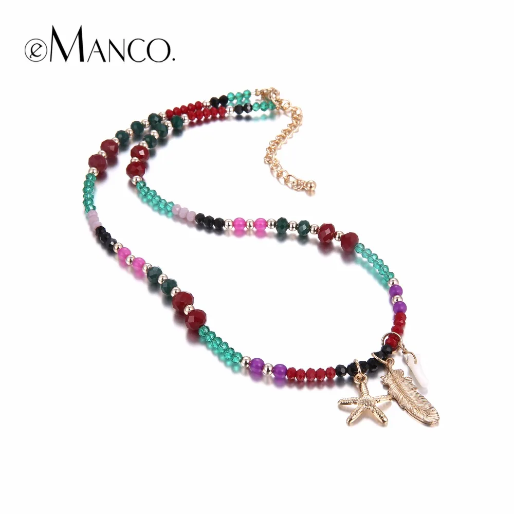 eManco Stylish Bohemia Multi colors Long Necklaces for women Crystal Beads Chains Necklace Fashion Jewelry Summer
eManco Stylish Bohemia Multi colors Long Necklaces for women Crystal Beads Chains Necklace Fashion Jewelry Summer