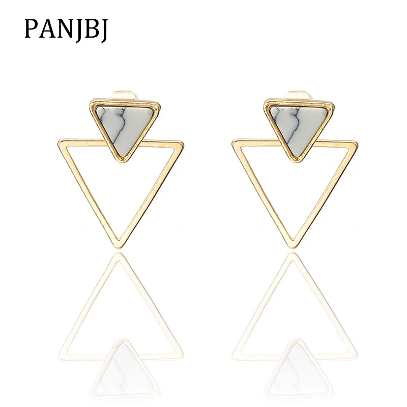 New Trendy Korean Style Stud Earrings Gold Color Geometric Statement Triangle Simple Earrings For Women Gifts Fashion Jewelry
New Trendy Korean Style Stud Earrings Gold Color Geometric Statement Triangle Simple Earrings For Women Gifts Fashion Jewelry