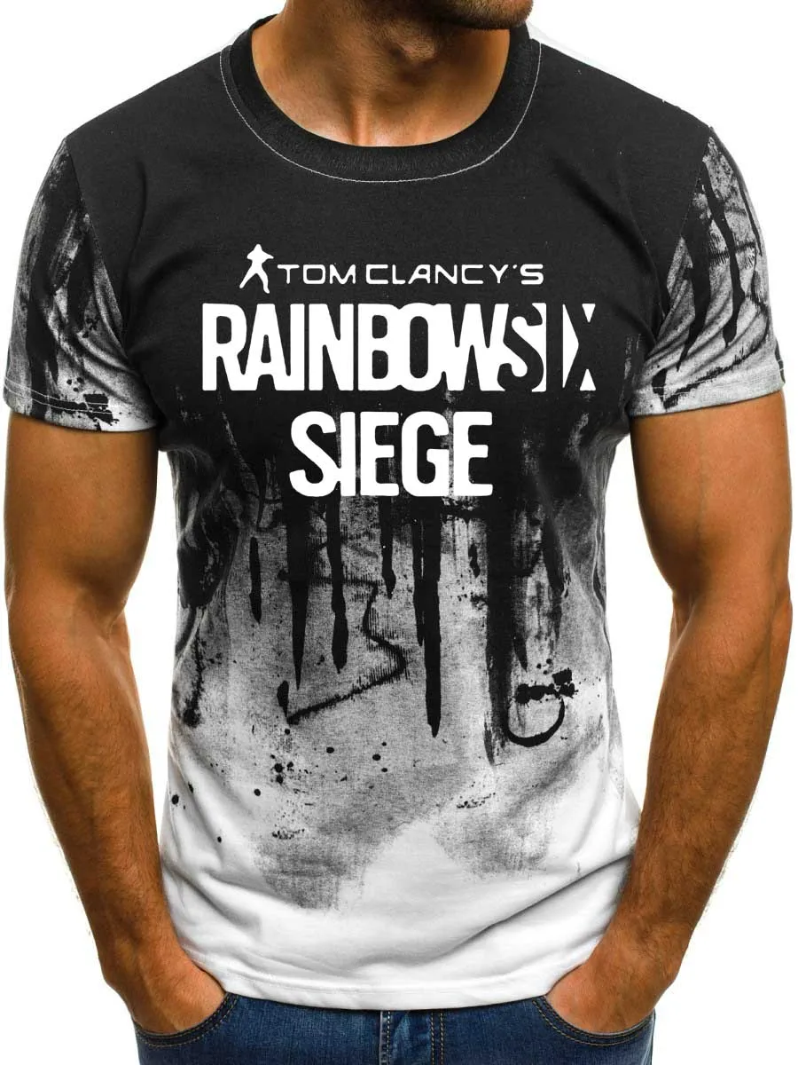 Summer Rainbow Six Siege men t shirt fashion Casual cotton short sleeve Harajuku hiphop Gradient t-shirt tops tees brand clothes
Summer Rainbow Six Siege men t shirt fashion Casual cotton short sleeve Harajuku hiphop Gradient t-shirt tops tees brand clothes