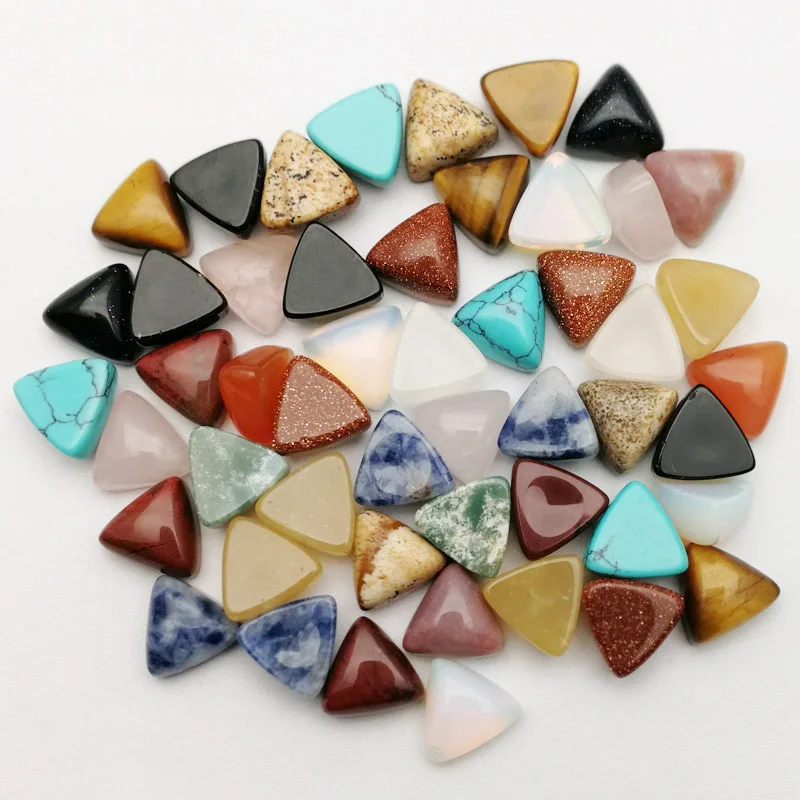 Wholesale Fashion high quality natural mixed Triangle CAB CABOCHON stone beads for jewelry Accessories 10x10x5mm 50pcs/lot free
Wholesale Fashion high quality natural mixed Triangle CAB CABOCHON stone beads for jewelry Accessories 10x10x5mm 50pcs/lot free