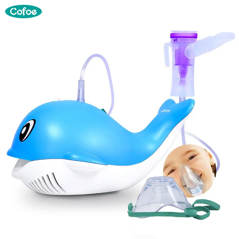 Cofoe Home Use Dolpin Nebulizer Cartoon Inhalers Nebulizer silent Ultrasonic inalador Steaming Device 
Cofoe Home Use Dolpin Nebulizer Cartoon Inhalers Nebulizer silent Ultrasonic inalador Steaming Device