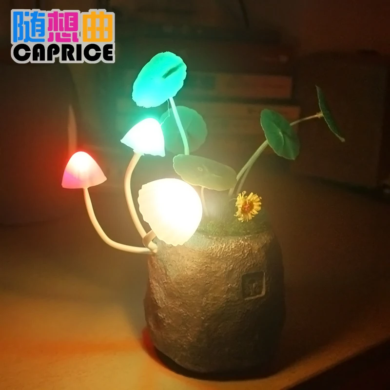 The children's birthday gift creative avatar colorful LED Night Lamp mushroom induction photocontrolled will be obedient lamp
The children's birthday gift creative avatar colorful LED Night Lamp mushroom induction photocontrolled will be obedient lamp