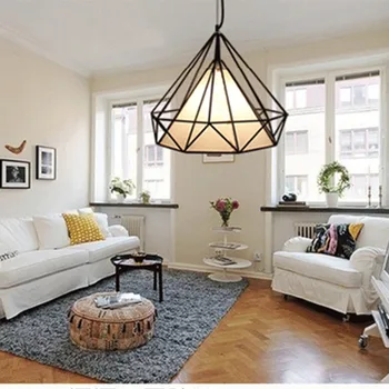 Modern Industrial Vintage Cage Pendant Light Iron Art Diamond Pyramid Wrought Home Ceiling Lamp Suitable For E27 Bulbs
Modern Industrial Vintage Cage Pendant Light Iron Art Diamond Pyramid Wrought Home Ceiling Lamp Suitable For E27 Bulbs