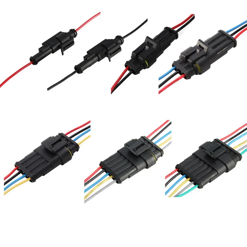 Wire Connector 1P 2P 3P 4P 5P Auto Connector Male & Female Waterproof Electrical Connector Plug With Cable Auto Wire Connector
Wire Connector 1P 2P 3P 4P 5P Auto Connector Male & Female Waterproof Electrical Connector Plug With Cable Auto Wire Connector