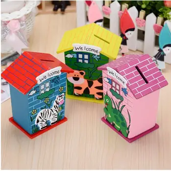100pcs/lot Novelty Households Children Kids Gift Cartoon Storing Coin Bank / Wooden Saving Money Box
100pcs/lot Novelty Households Children Kids Gift Cartoon Storing Coin Bank / Wooden Saving Money Box
