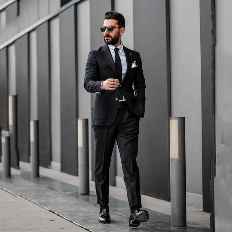 Black Men Suits for Business Wedding Suits Man Jacket Groom Tuxedos Best Man Blazer Costume Homme 2Piece Slim Fit Costume Homme
Black Men Suits for Business Wedding Suits Man Jacket Groom Tuxedos Best Man Blazer Costume Homme 2Piece Slim Fit Costume Homme