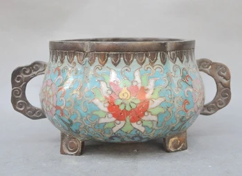 Marked Old Chinese Dynasty bronze Cloisonne Enamel Flower Incense burner Censer
Marked Old Chinese Dynasty bronze Cloisonne Enamel Flower Incense burner Censer