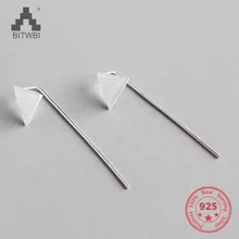 Real 925 Sterling Silver Fashion Brush Finish Triangle Earrings for Women Wedding Body Jewelry Earring Gift
Real 925 Sterling Silver Fashion Brush Finish Triangle Earrings for Women Wedding Body Jewelry Earring Gift