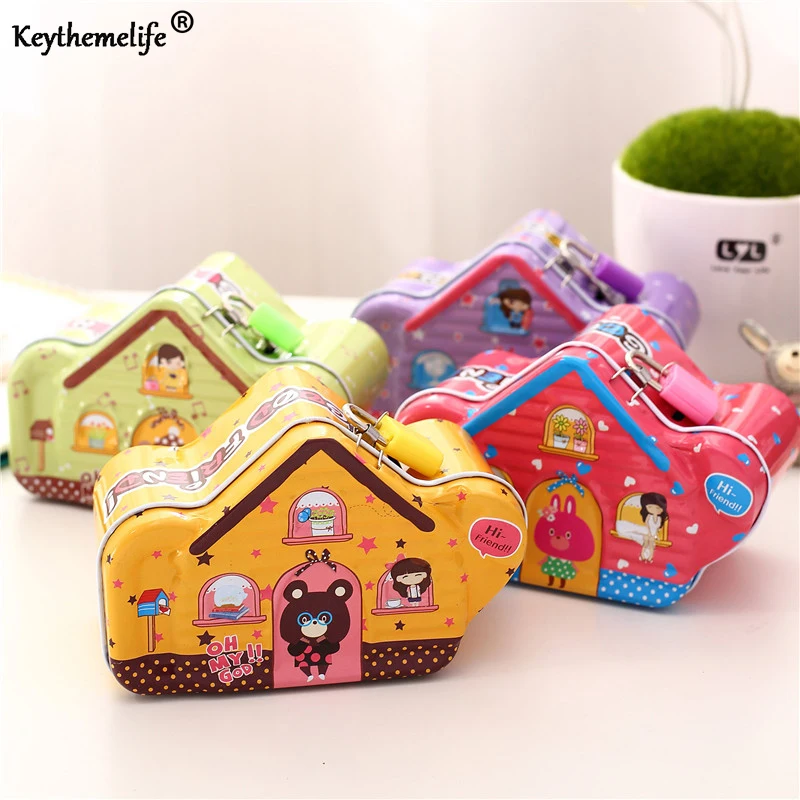 Cartoon Moneybox House Shape Money Saving Box Coin Piggy Bank Money Box with Lock Gifts For Kids B
Cartoon Moneybox House Shape Money Saving Box Coin Piggy Bank Money Box with Lock Gifts For Kids B