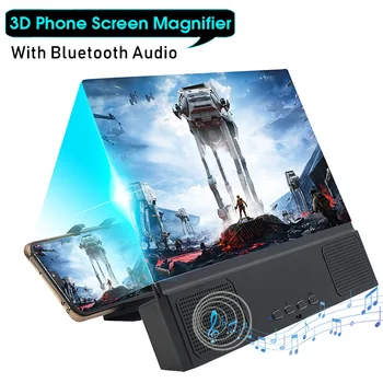 3D Phone Screen Magnifier Desktop With Bluetooth Speaker 3D Amplifying Glass Stereoscopic Folding Video Mobile Screen Holders
3D Phone Screen Magnifier Desktop With Bluetooth Speaker 3D Amplifying Glass Stereoscopic Folding Video Mobile Screen Holders
